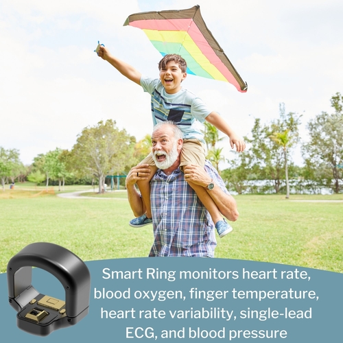 MON1201290EA - BodiMetrics - Prevention&reg; circul+&trade; Wellness Monitor Ring, Continuous Patient Monitoring- Blood Pressure, Oximetry, Heart Rate, Temperature- Battery Operated