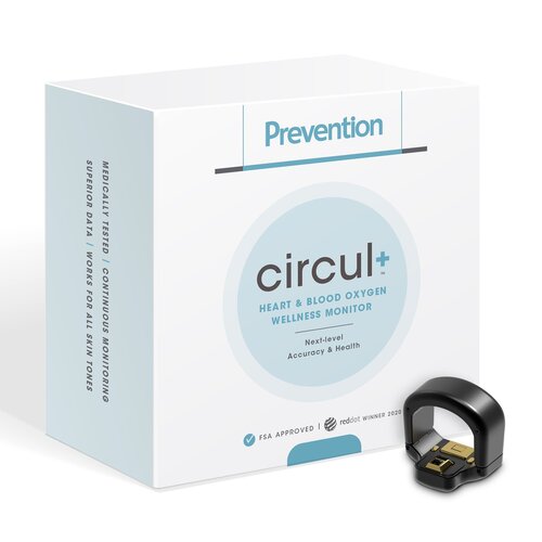 MON1201290EA - BodiMetrics - Prevention&reg; circul+&trade; Wellness Monitor Ring, Continuous Patient Monitoring- Blood Pressure, Oximetry, Heart Rate, Temperature- Battery Operated