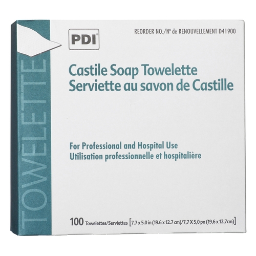 MON120257CS - PDI - PDI Personal Wipe PDI Individual Packet Coconut Oil-Based Soap Solution, 1000 EA/CS