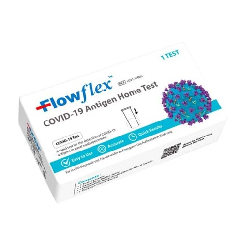 MON1204466CS - Acon Labs - Respiratory Test Kit FlowFlex COVID-19 Antigen OTC 300 Tests per Case / 1 Test per Box CLIA Waived