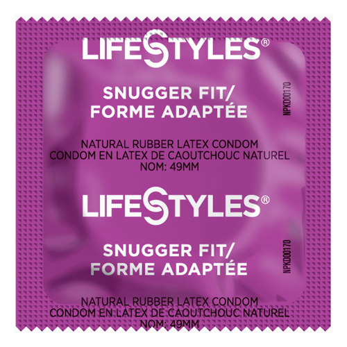 MON1206385CS - Sxwell USA - Condom Lifestyles Snugger Fit Lubricated One Size Fits Most 1,008 per Case, 1 Case