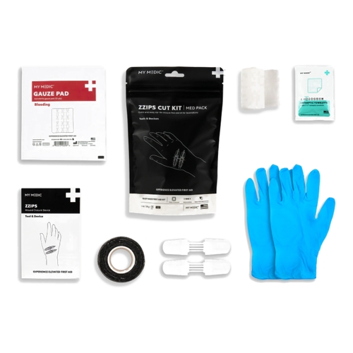 MON1207747EA - MyMedic - Med Packs Zzips First Aid Kit for Cuts, Lacerations in Portable Pouch, 1/EA