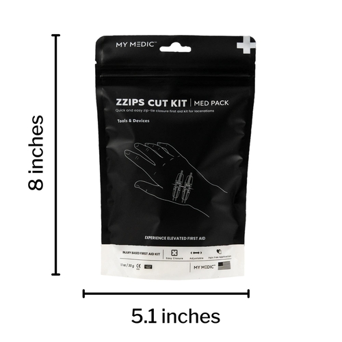 MON1207747EA - MyMedic - Med Packs Zzips First Aid Kit for Cuts, Lacerations in Portable Pouch, 1/EA
