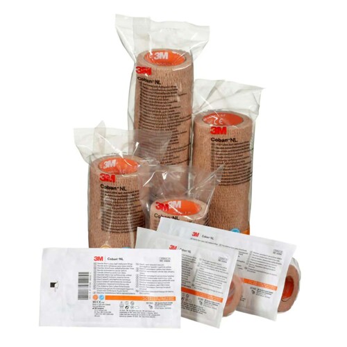MON1211280CS - Solventum Corporation - Solventum Corporation Cohesive Bandage 3M Coban 1 Inch X 5 Yard Self-Adherent Closure Tan NonSterile Standard Compression