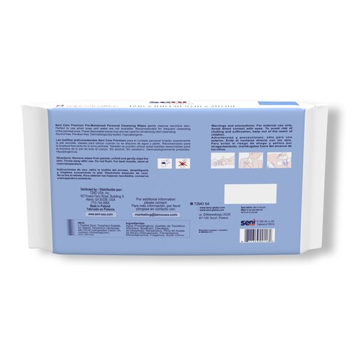 MON1215646CS - TZMO - TZMO Personal Cleansing Wipe Seni Care Soft Pack Scented 48 Count, 576 per Case