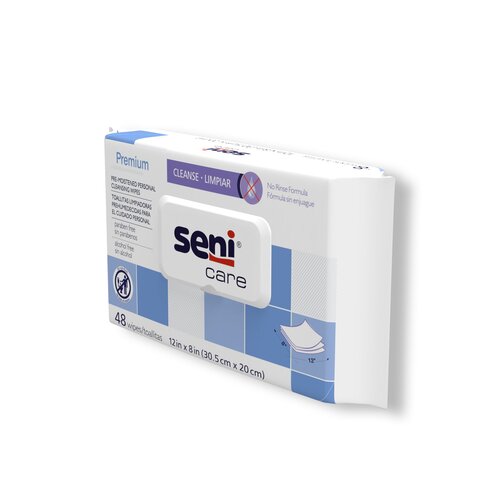 MON1215646CS - TZMO - TZMO Personal Cleansing Wipe Seni Care Soft Pack Scented 48 Count, 576 per Case