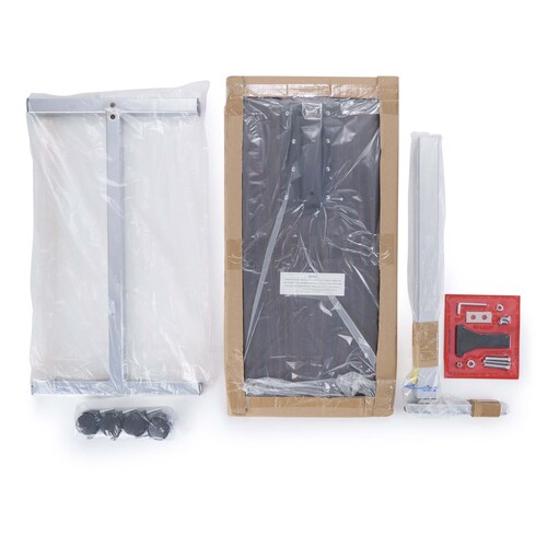 MON1215723CS - McKesson - McKesson Overbed Table Non-Tilt Spring Assisted Lift 28-1/4 to 43-1/4 Inch Height Range