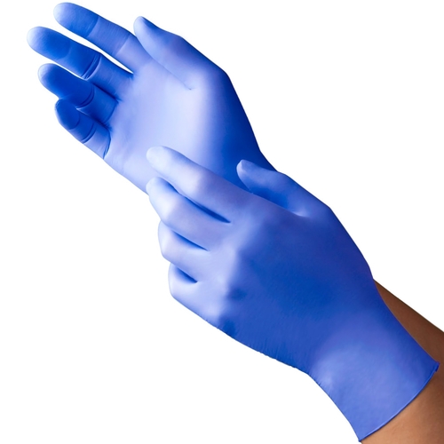 MON1217674CS - Tronex Healthcare - Exam Glove NEW AGE 9128 Series Medium NonSterile Nitrile Textured Fingertips Violet Blue Chemo Tested / Fentanyl Tested, 2500/CS