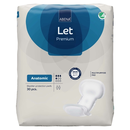 MON1218249CS - Abena - Incontinence Liner Abena Abri-Let Anatomic 8 x 17 Inch Light Absorbency Fluff / Polymer Core One Size Fits Most, 270 EA/CS