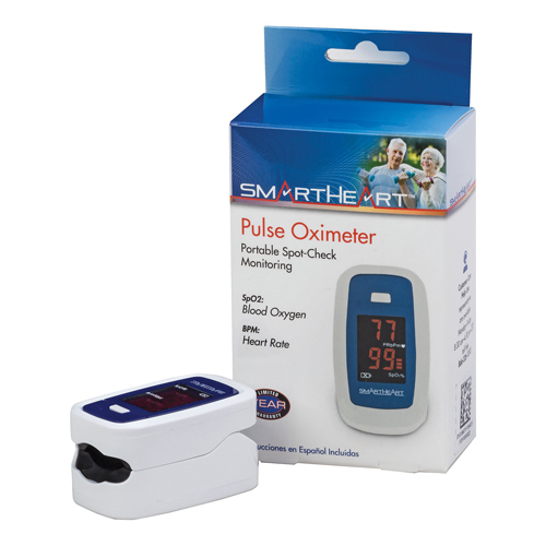 MON1218872CS - Veridian Healthcare LLC - Veridian Healthcare LLC Fingertip Pulse Oximeter SmartHeart Adult, 48 per Case