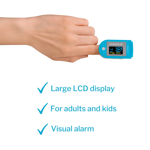 MON1218873EA - Veridian Healthcare LLC - Veridian Healthcare LLC Fingertip Pulse Oximeter SmartHeart Adult, 1 Each