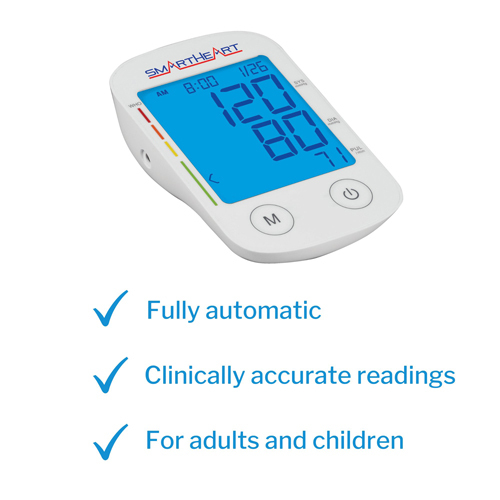 MON1218876CS - Veridian Healthcare LLC - Veridian Healthcare LLC Home Automatic Digital Blood Pressure Monitor Veridian Multiple Sizes Nylon Cuff 2230 cm to 3042 cm Desk Model