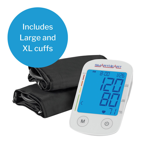 MON1218876CS - Veridian Healthcare LLC - Veridian Healthcare LLC Home Automatic Digital Blood Pressure Monitor Veridian Multiple Sizes Nylon Cuff 2230 cm to 3042 cm Desk Model