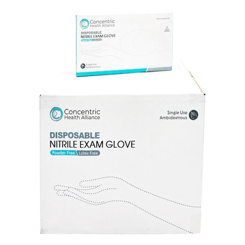 MON1221127BX - Concentric Health Alliance - Exam Glove Concentric X-Large NonSterile Nitrile Standard Cuff Length Blue Not Rated, 1 EA/BX