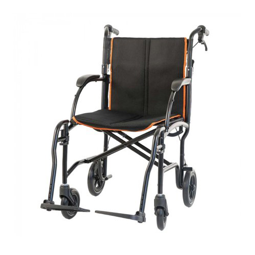 Feather Mobility LLC Transport Chair Feather Transport, Aluminum Frame, Fixed Arm Height