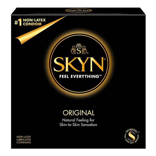 MON1225025CS - Sxwell - Sxwell Condom SKYN&reg; Original Lubricated One Size Fits Most 1,000 per Case, 1000/CS