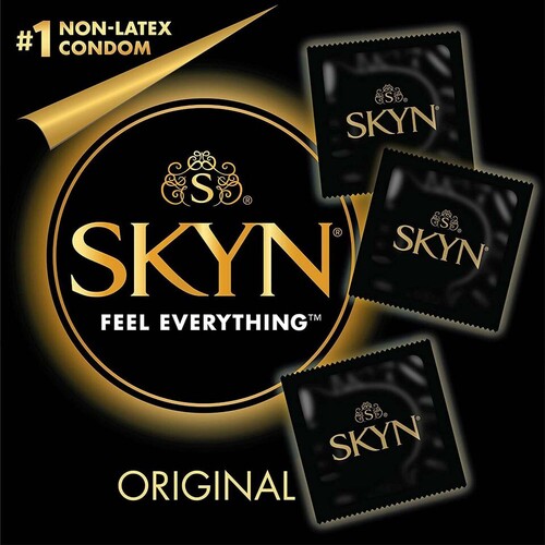 MON1225025CS - Sxwell - Sxwell Condom SKYN&reg; Original Lubricated One Size Fits Most 1,000 per Case, 1000/CS