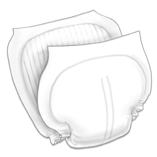 MON1225969CS - Cardinal Health - Incontinence Liner Wings&trade; 13 X 24 Inch Moderate Absorbency Superabsorbant Core One Size Fits Most