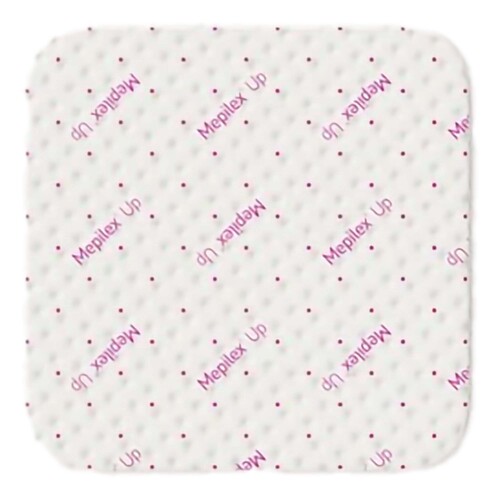 MON1226032EA - Molnlycke Healthcare - Molnlycke Healthcare Foam Dressing Mepilex Up 8 X 8 Inch Without Border Without Film Backing Silicone Adhesive Square Sterile