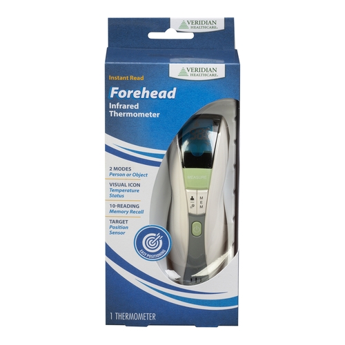 MON1226087EA - Veridian Healthcare LLC - Veridian Healthcare LLC Non-Contact Infrared Skin Surface Thermometer, Handheld, 1/EA