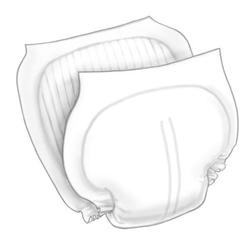 MON1226885CS - Cardinal Health - Incontinence Liner Wings&trade; 13 X 24 Inch Heavy Absorbency Superabsorbant Core One Size Fits Most