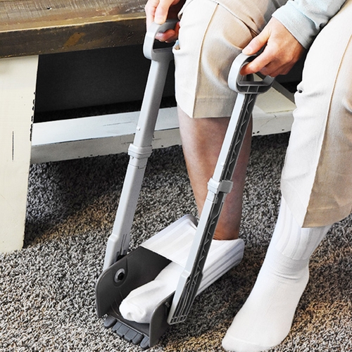 MON1228764CS - Easy To Use Products LLC - Easy To Use Products LLC Reach Right Tool - Sock Aid, Shoe Horn/Remover, Dressing Hook, 34" Length, (8/CS)