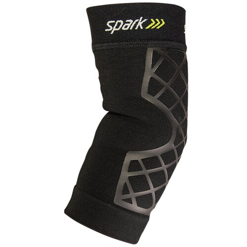 MON1228920EA - Brown Medical - Elbow Support Spark Kinetic Large Pull-On Sleeve Left or Right Elbow 12-1/2 to 15 Inch Elbow Circumference Black, 1 Each