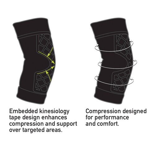 MON1228920EA - Brown Medical - Elbow Support Spark Kinetic Large Pull-On Sleeve Left or Right Elbow 12-1/2 to 15 Inch Elbow Circumference Black, 1 Each