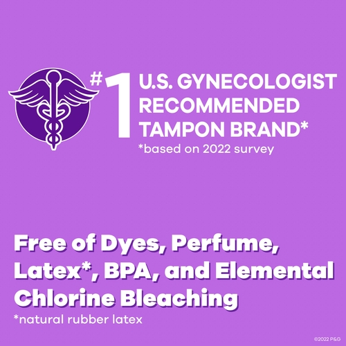 MON1229259BX - Procter & Gamble - Tampon Tampax&reg; Radiant Regular Absorbency Plastic Applicator Individually Wrapped