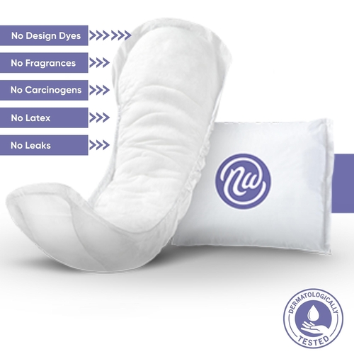 MON1230170PK - Nexwear - Nexwear Bladder Control Pad - Ultimate 15-3/4" Length Heavy Absorbency Polymer Core, One Size Fits Most, 30/PK