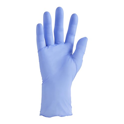 MON1230899CS - CareStock - CareStock Nitrile Standard Cuff Length Textured Fingertips, XL, NonSterile, Blue, Chemo Tested, 1800/CS