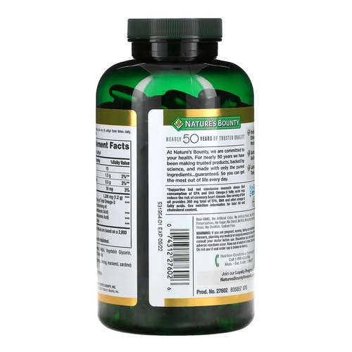 Nature s Bounty Omega 3 Supplement Nature s Bounty Fish Oil 1200