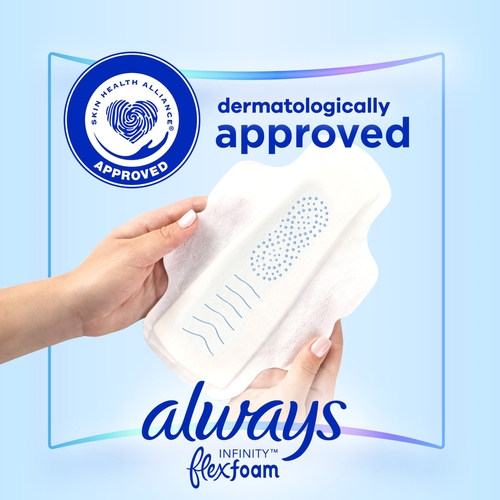 MON1231749BX - Procter & Gamble - Feminine Pad Always&reg; Infinity FlexFoam Extra Heavy Flow WIth Wings Heavy Absorbency
