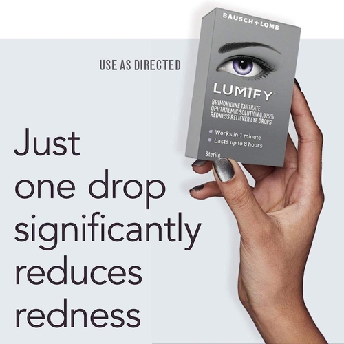 MON1231913EA - Bausch & Lomb - Lumify&trade; Redness Reliever Eye Drops, 7.5 ml Dropper Bottle