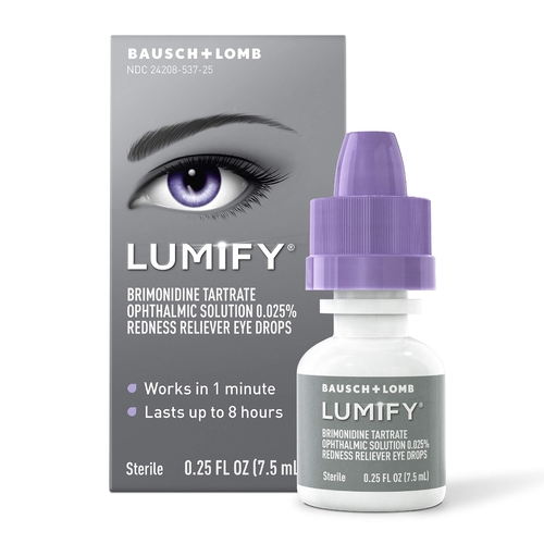 MON1231913EA - Bausch & Lomb - Lumify&trade; Redness Reliever Eye Drops, 7.5 ml Dropper Bottle