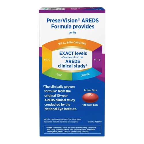 MON1231917BT - Bausch & Lomb - Vitamin Supplement PreserVision&reg; Areds 2