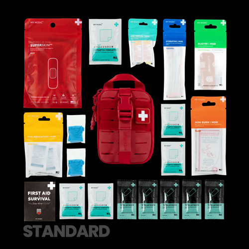 MON1234453EA - MyMedic - First Aid Kit My Medic Sidekick Red Soft Bag, 1 Each