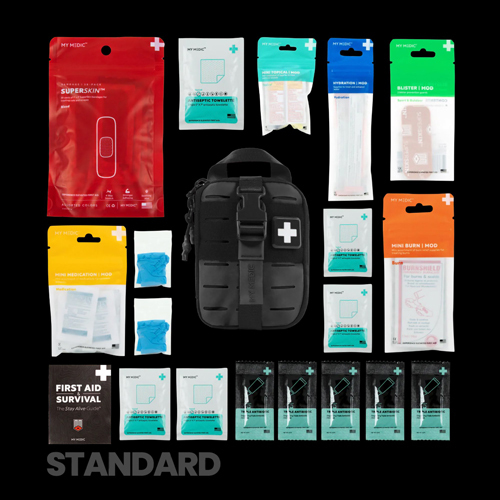 MON1234454EA - MyMedic - First Aid Kit My Medic Sidekick Black Soft Bag, 1 Each