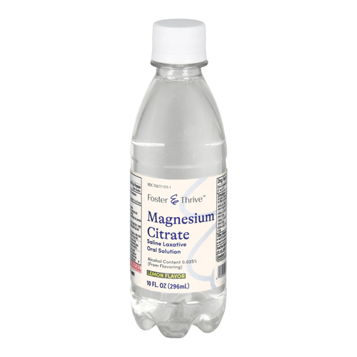 MON1235088EA - McKesson - Laxative Foster & Thrive Lemon Flavor Liquid 10 oz. Magnesium Citrate, 1 Each