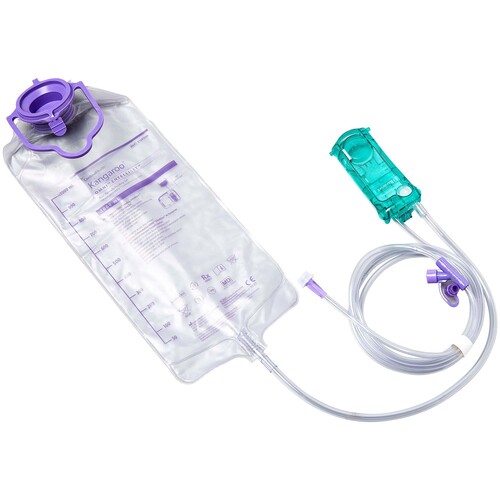 MON1236905CS - Cardinal - Cardinal Enteral Feeding Pump Bag Set Kangaroo OMNI ENtelliSet 1000 mL NonSterile