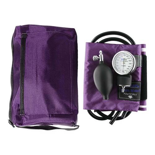 MON1237839EA - Mabis Healthcare - Mabis Healthcare Aneroid Sphygmomanometer with Cuff Mabis Nylon Cuff Palm Aneroid