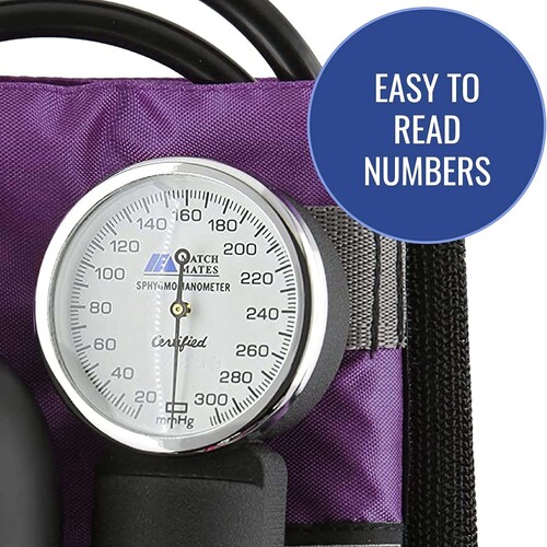MON1237839EA - Mabis Healthcare - Mabis Healthcare Aneroid Sphygmomanometer with Cuff Mabis Nylon Cuff Palm Aneroid