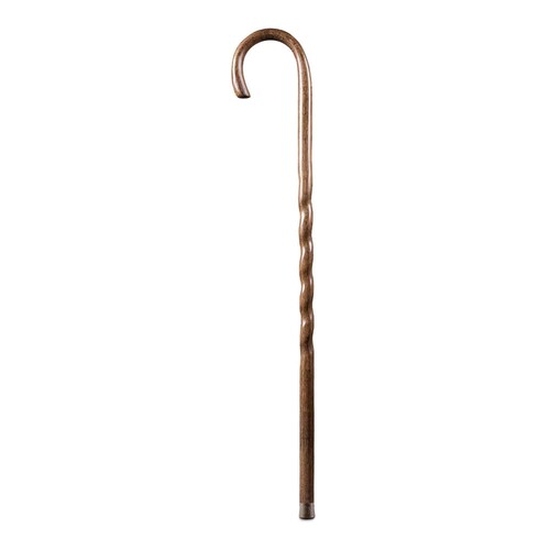 その他 cane Brazos Twisted Round Handle Wood Cane 37 Inch - Betty Mills