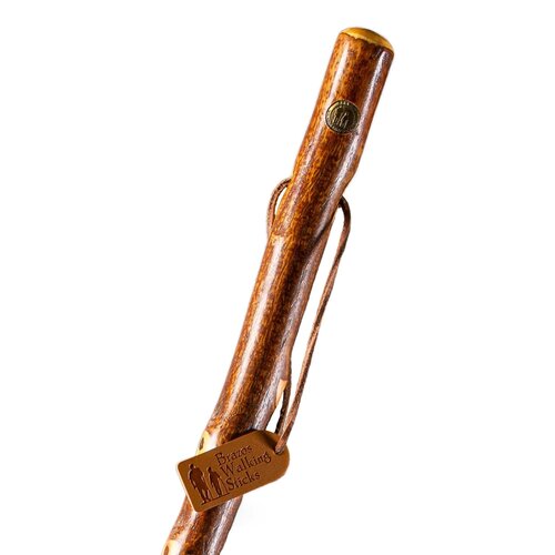 MON1237877EA - Mabis Healthcare - Walking Stick Brazos Free Form Wood 58 Inch Height Hawthorn, 1 Each