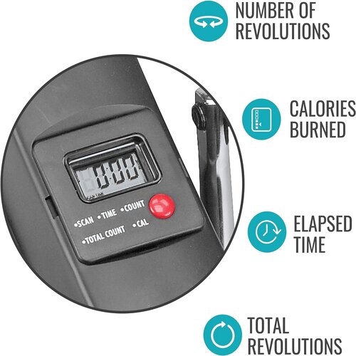 MON1237893EA - Mabis Healthcare - Pedal Exerciser DMI Mini Bike Exerciser Portable Black, 1 Each