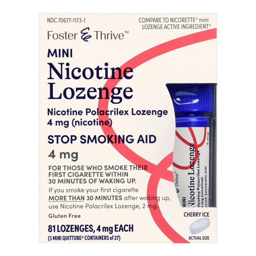 Foster & Thrive 4 mg Nicotine Lozenges 81/Pack