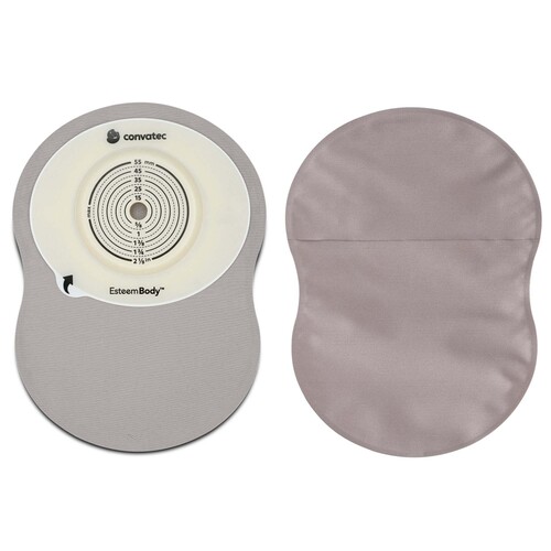 Esteem Body Ostomy Pouch Esteem Body™ One-Piece System 9 Inch