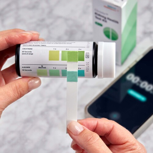 MON1244781CS - Siemens - Siemens Urinalysis Test Kit Clinistix Albumin / Creatinine / Creatinine Ratio 5 Tests per Kit CLIA Waived