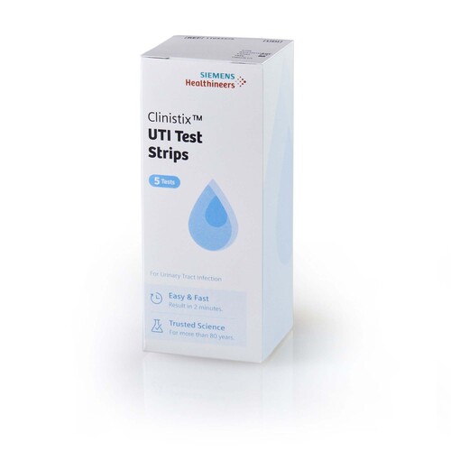 MON1244782CS - Siemens - Siemens Urinalysis Test Kit Clinistix Urinary Tract Infection Detection 5 Tests per Kit CLIA Waived
