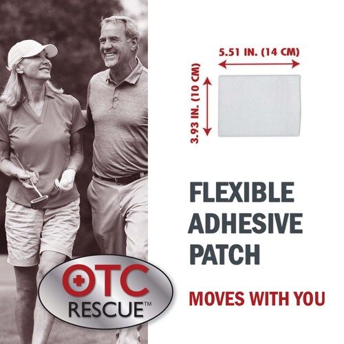 MON1244850CS - Veridian Healthcare LLC - Veridian Healthcare LLC Topical Pain Relief OTC RESCUE 4% Strength Lidocaine Patch 30 per Box, 8/CS
